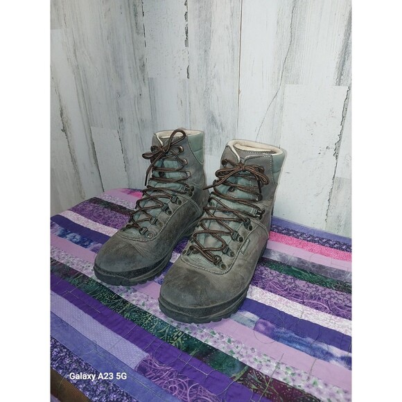 Raichle Leather Mountaineering boots Green and Gray Men\'s Size 6.5 M main image 8